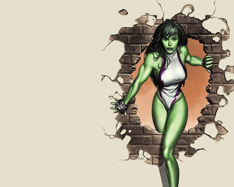 She-Hulk, Comics, Superheroes, Hulk, She Hulk, Marvel, HD wallpaper