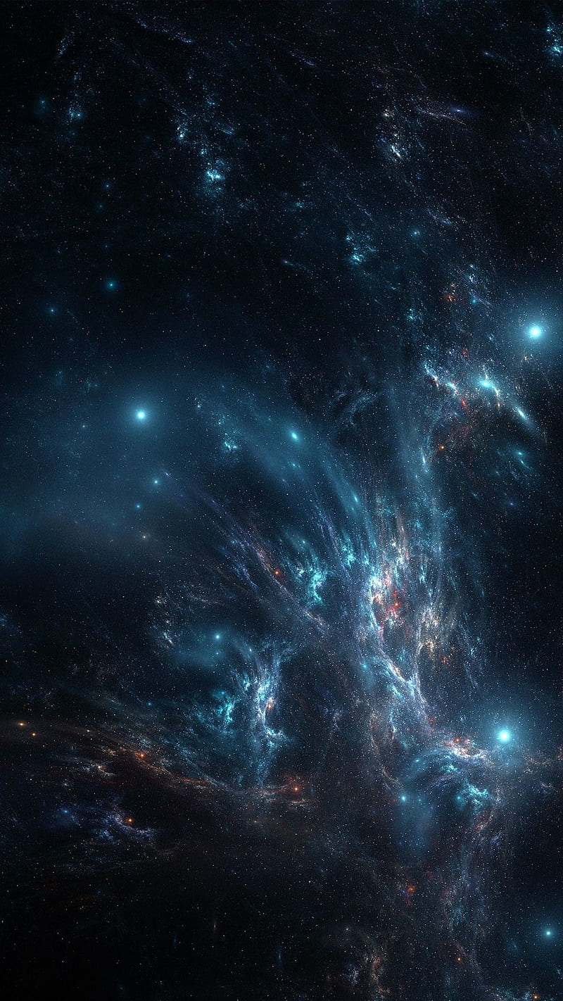 Galaxy Explosion, dark, night, sky, souls, space, starry, stars, HD phone wallpaper