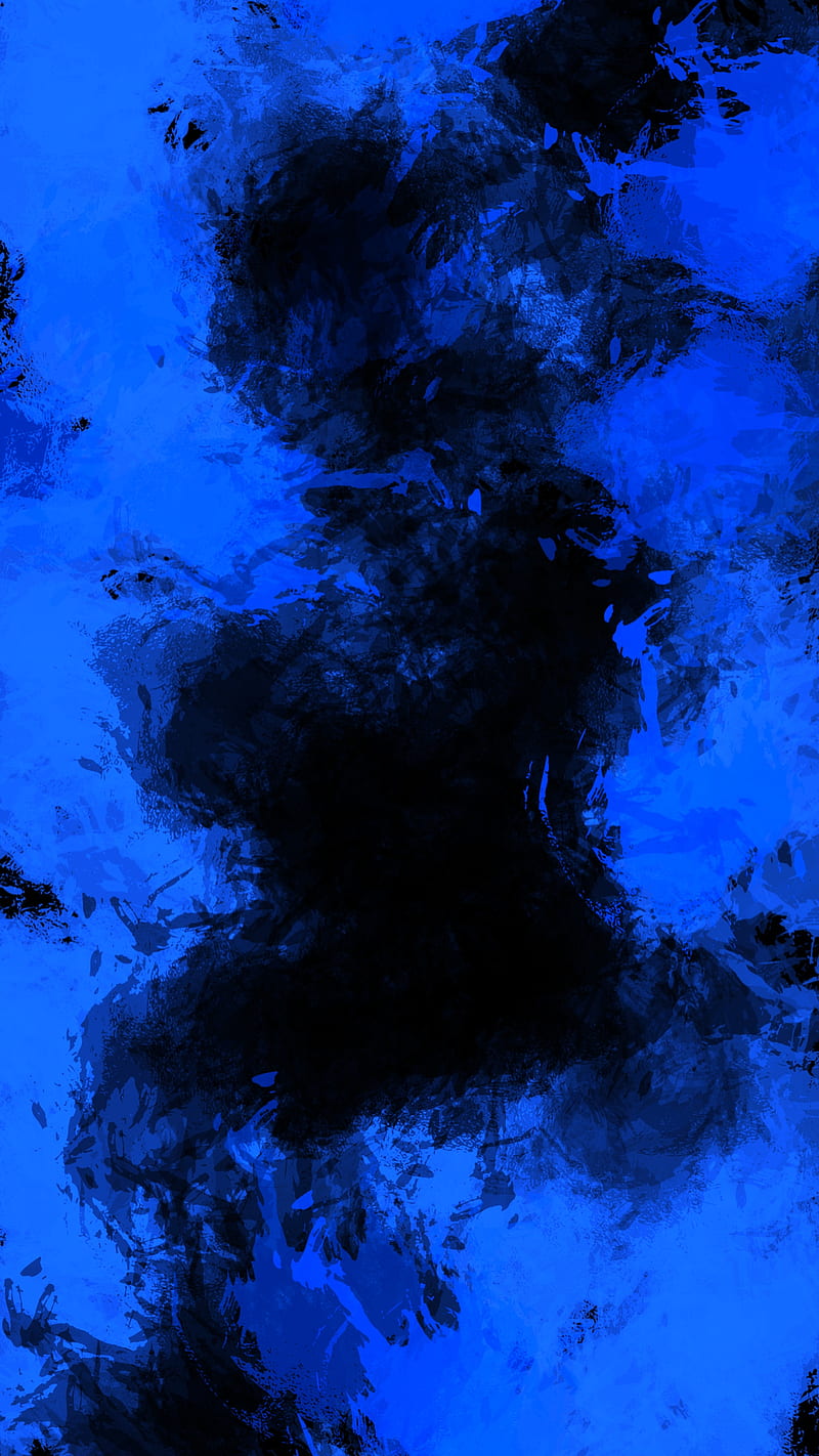 Black & blue stains abstract, cloud, pattern, simple, smoke, stain ...