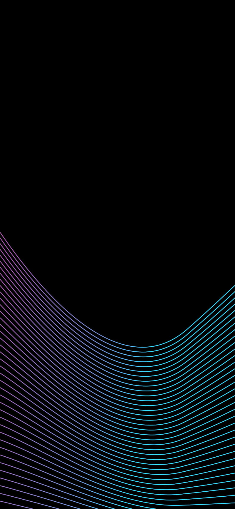 Gradient amoled wave, black, blue, line, purple, HD phone wallpaper | Peakpx