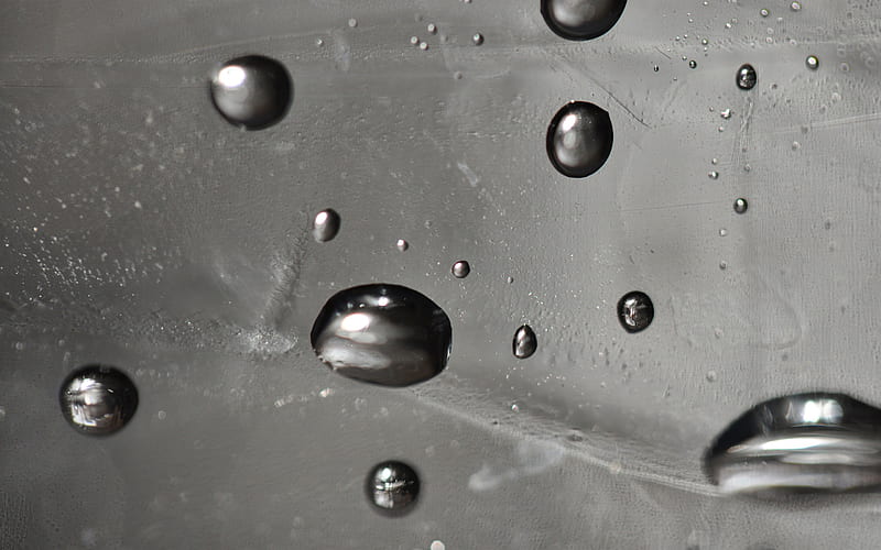 Drops of water droplets macro graphy 04, HD wallpaper