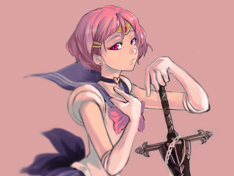 Anime, Original, Girl, Pink Eyes, Pink Hair, Sword, HD wallpaper