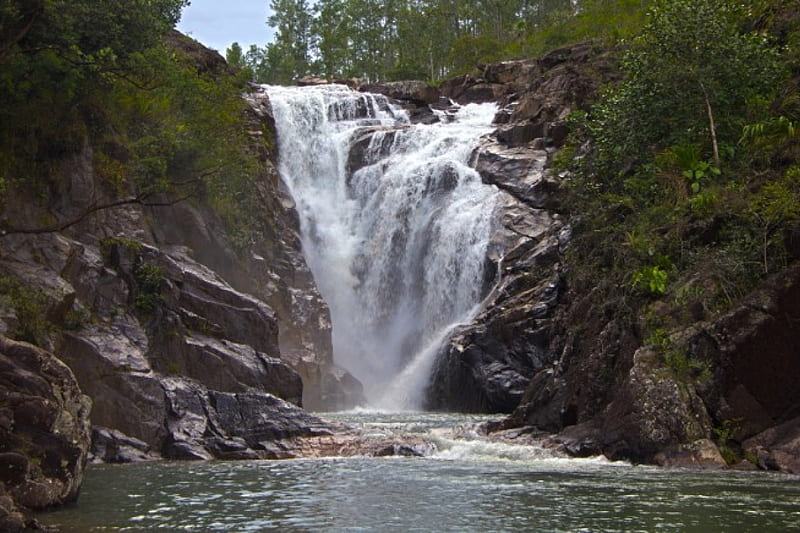Big Rock Falls - Belize, Belize, Central America, Waterfalls, Big Rock Falls, HD wallpaper