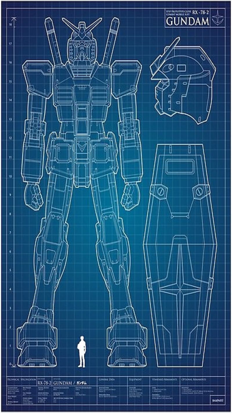 Gundam RX-78-2, digital, mobile suit, retro, tech, technology, HD phone wallpaper