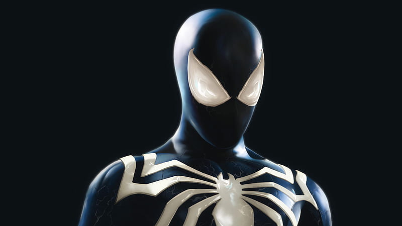 Symbiote Spider Man Suit , spiderman, superheroes, artist, artwork, digital-art, HD wallpaper