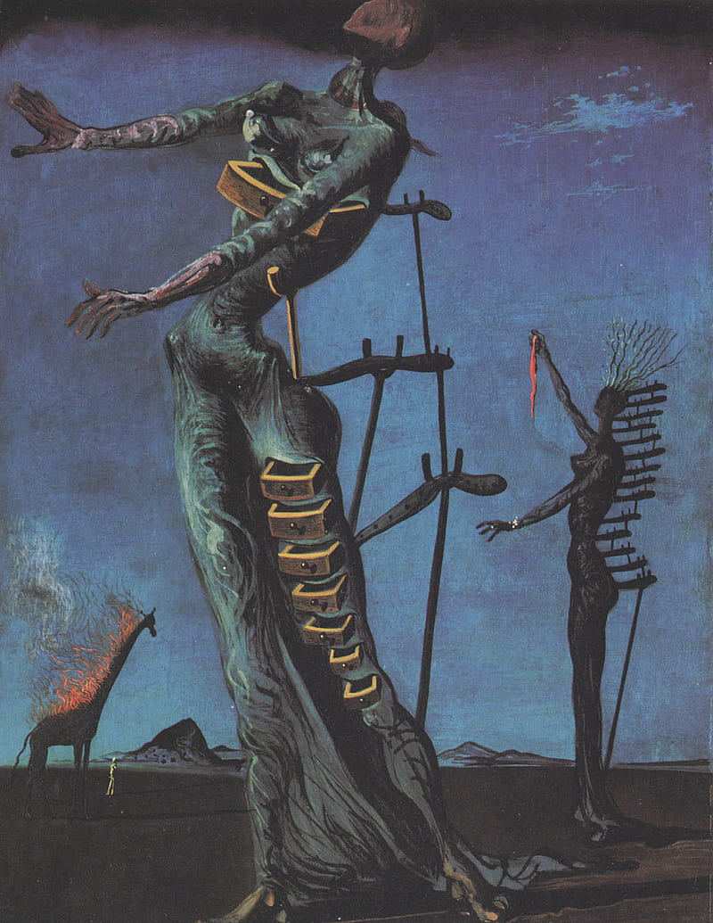 Burning Giraffe - A surrealist salvador dali art, Dali Painting, HD phone  wallpaper | Peakpx