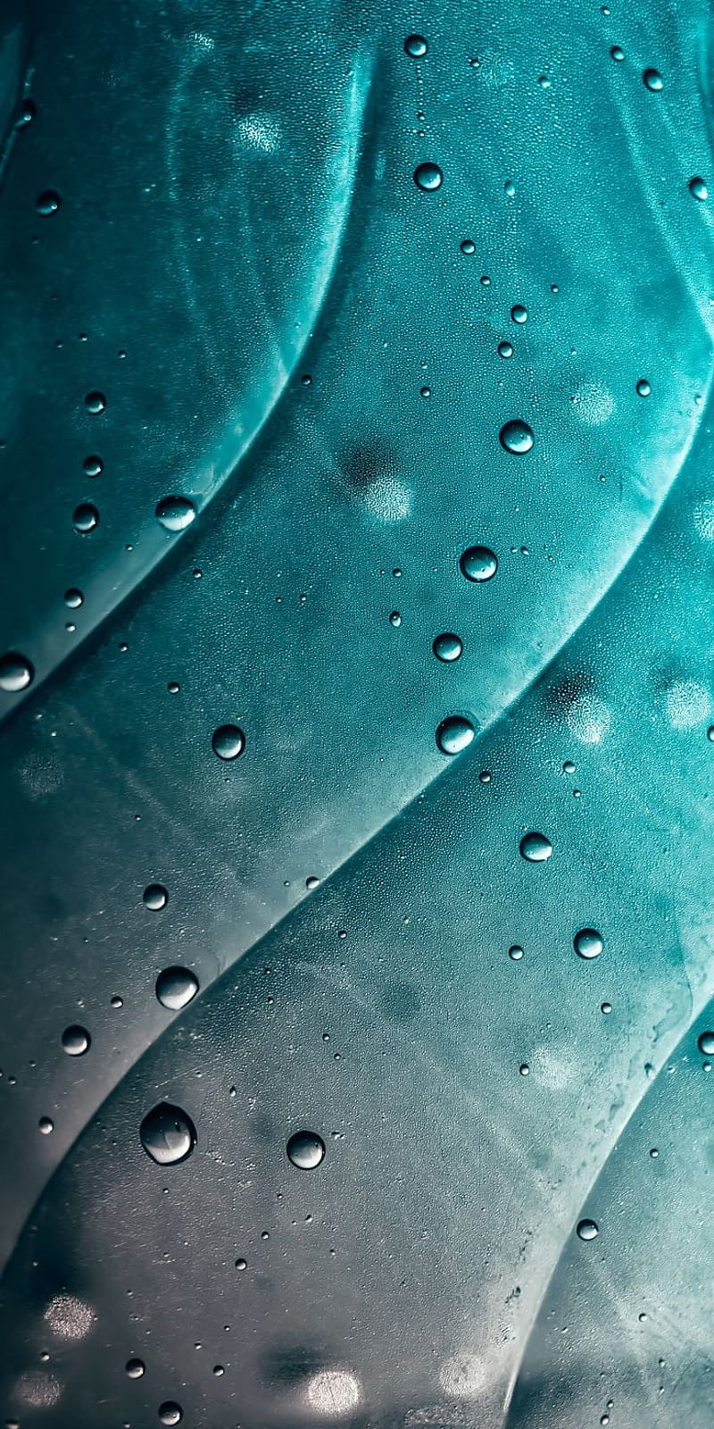 Blue , drops, screen, HD phone wallpaper