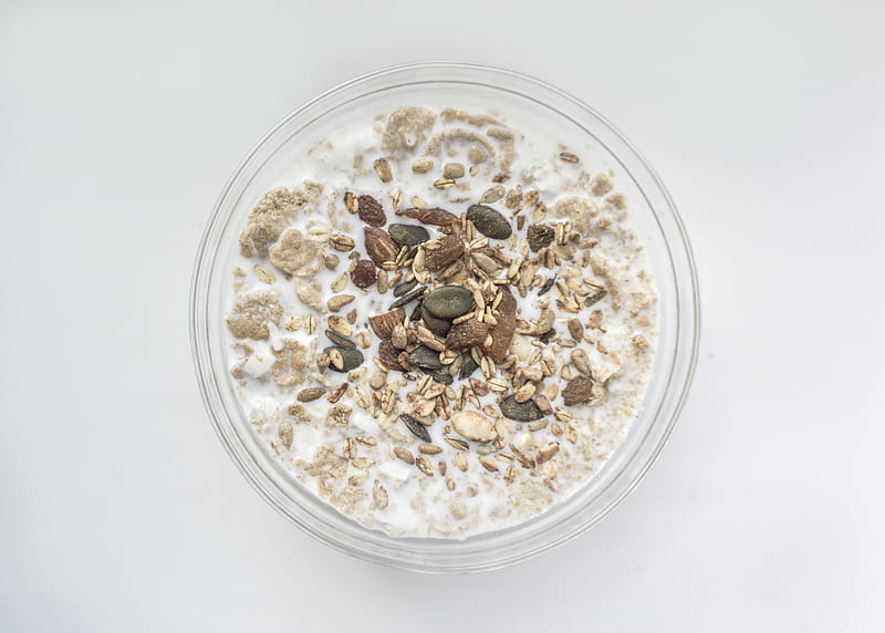 oatmeal with milk, HD wallpaper