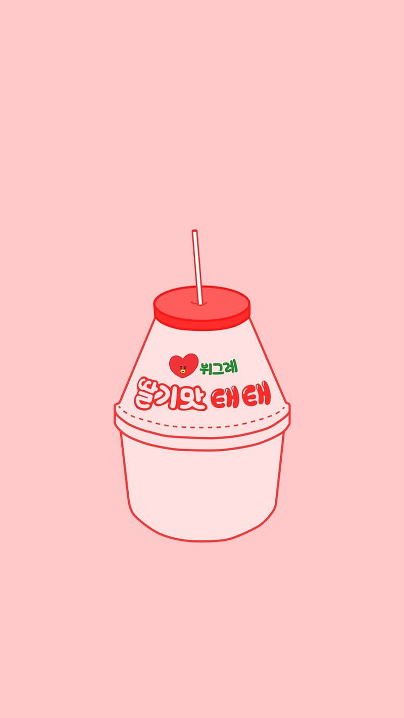The Best 25 Kawaii Aesthetic Korean Strawberry Milk  aboutalwaystoon  Banana Milk Aesthetic HD phone wallpaper  Pxfuel
