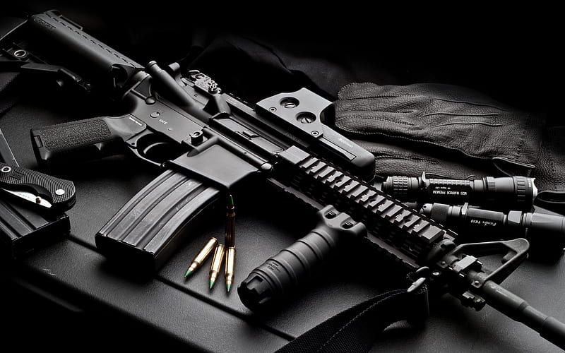 Gun, Weapons, Firearm, Colt Ar 15, HD wallpaper