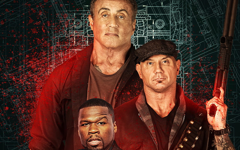 Escape Plan 3 2019 movie, Escape Plan The Extractors, Sylvester Stallone, Dave Bautista, 50 Cent, HD wallpaper
