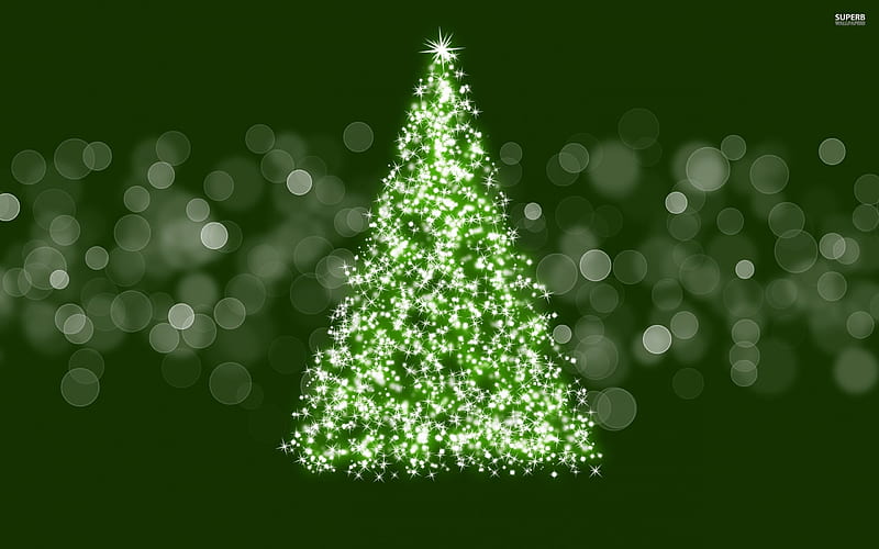 Sparkling Christmas Tree, Tree Cristmas, Sparkling, HD wallpaper