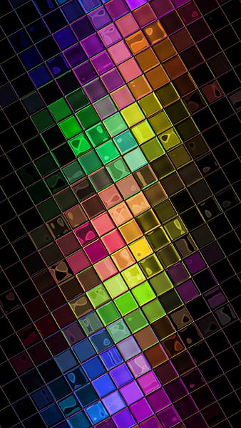 Squares, abstract, colorful, HD phone wallpaper | Peakpx