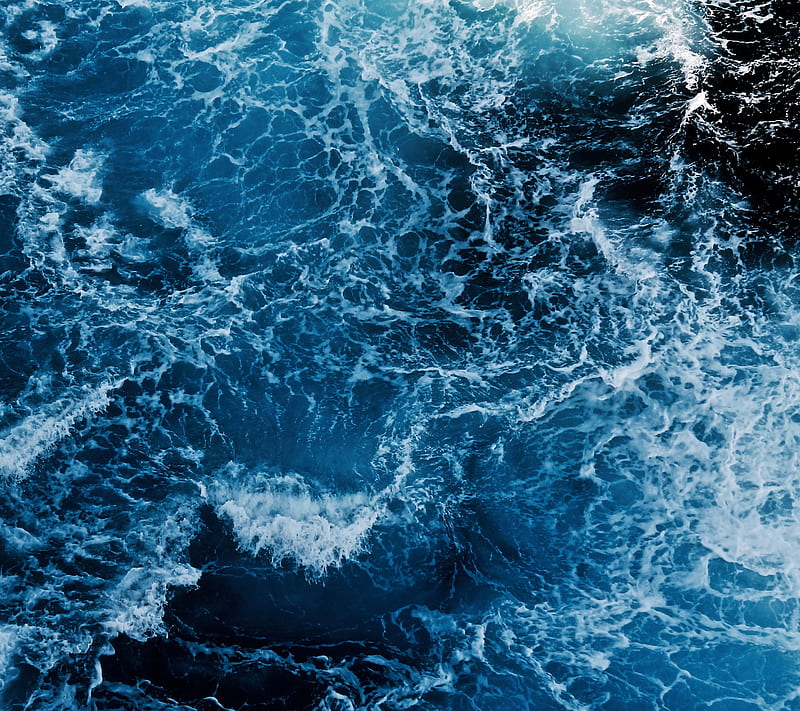 Rough sea, caribbean, nature, sea, storm, waves, HD wallpaper