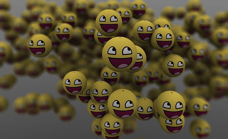 3D Emoticons Ultra, Funny, Smily, emoji, emoticons, HD wallpaper