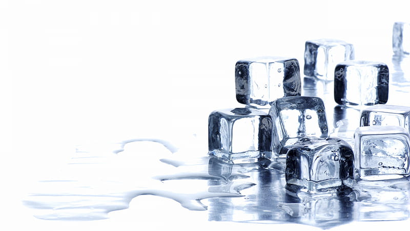 Ice Cubes With White Background Ice Cube, HD wallpaper