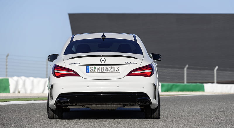 2017 Mercedes-AMG CLA 45 Coupé with Aerodynamics Package (Chassis: C117, Color: Diamond White) - Rear , car, HD wallpaper
