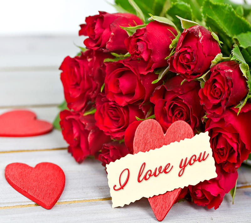 Love Roses, flowers, heart, romantic, valentine, HD wallpaper | Peakpx