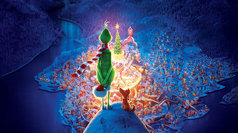 Santa Claus Reindeer Sleigh Flying Christmas Tree Chromebook Pixel   Background HD wallpaper  Peakpx