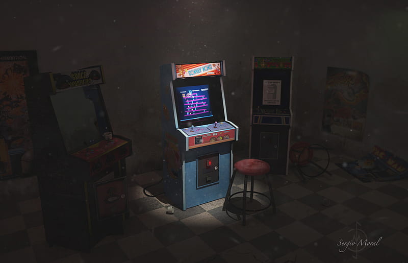 ArtStation, Arcade Room, HD wallpaper