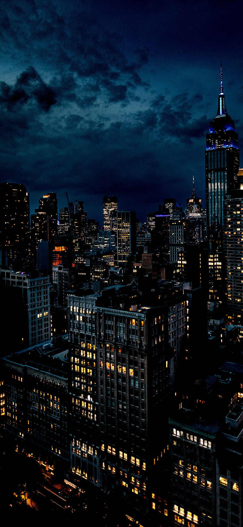 City, amoled, black, building, city, new, night, sky, HD phone wallpaper |  Peakpx