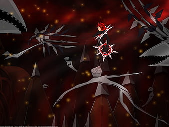 Kingdom Hearts Axel and Roxas, red, mystery, fighting, game, axel ...