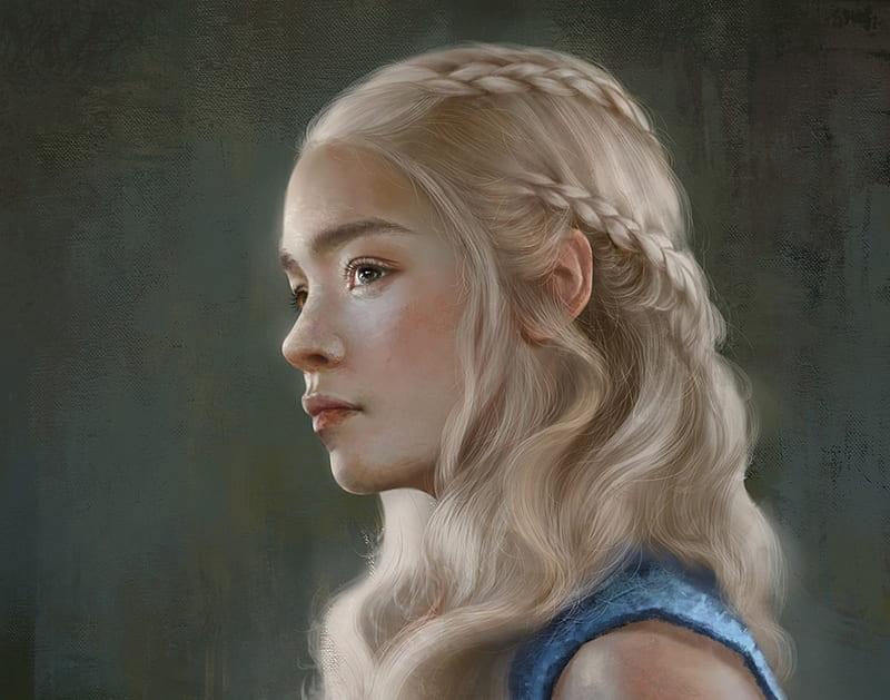 reforma Novia Pericia Daenerys, girl, game of thrones, daenerys targaryen, face, portrait, art,  luminos, HD wallpaper | Peakpx
