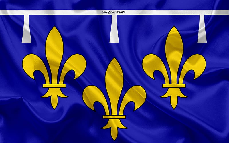 Flag of Orleanais French region, silk flag, regions of France, silk texture, Orleanais flag, creative art, Orleanais, France, HD wallpaper