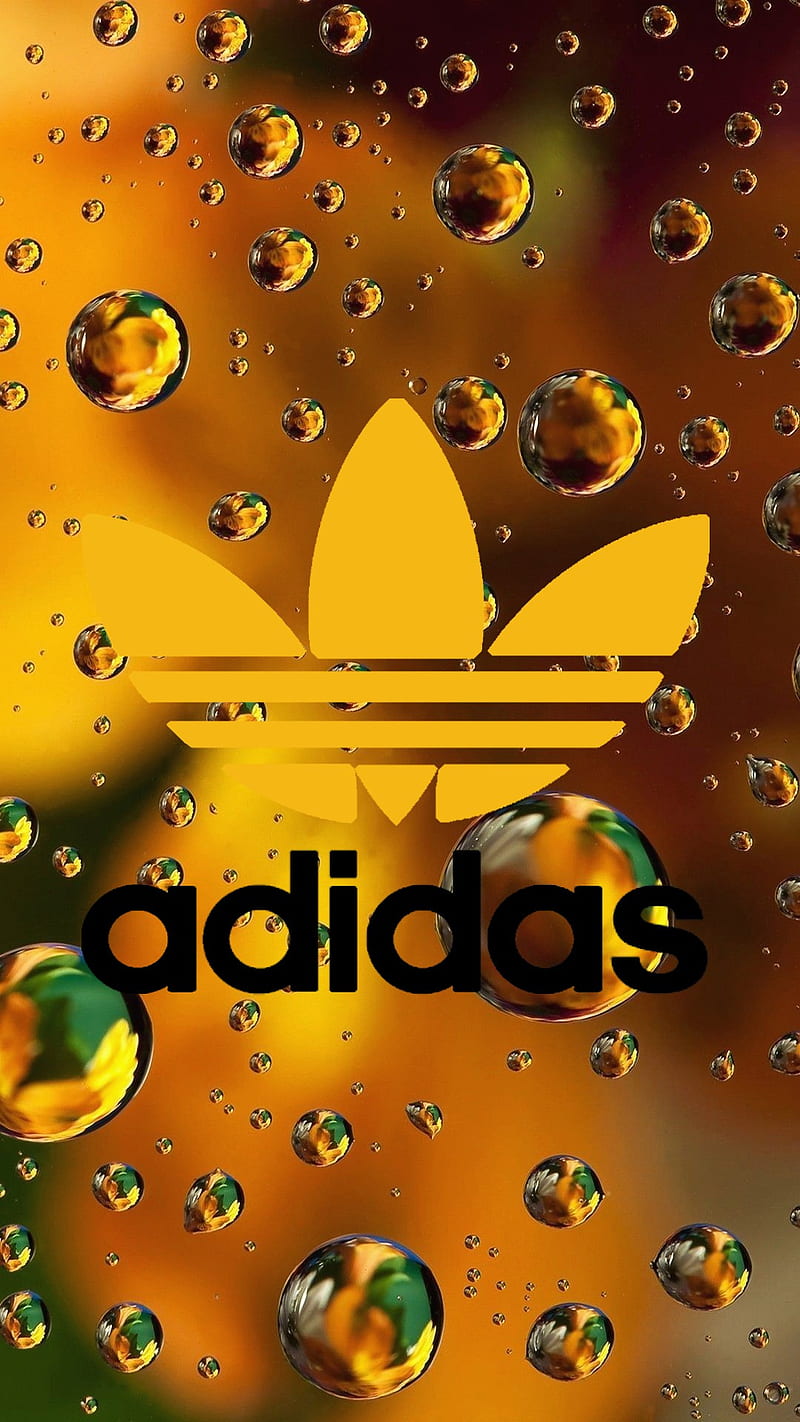 Adidas golden drops, gold, brand, HD phone wallpaper | Peakpx