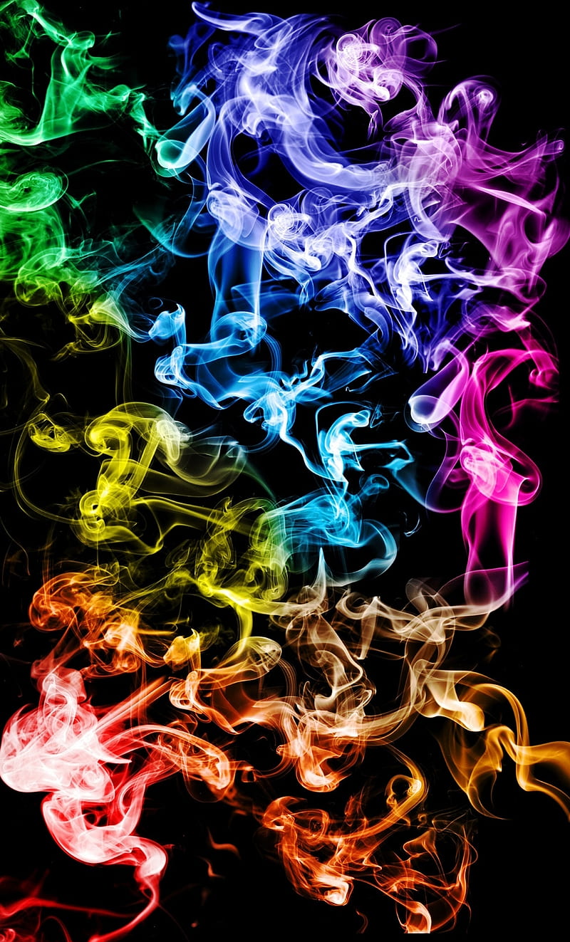 Coloured Smoke, color, fulcolor, HD phone wallpaper