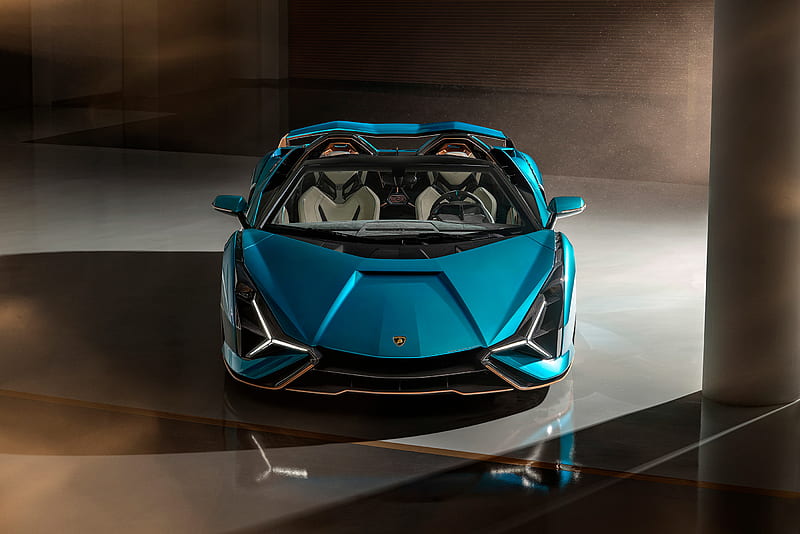 Lamborghini, Lamborghini Sián, Blue Car, Car, Sport Car, Supercar, HD wallpaper