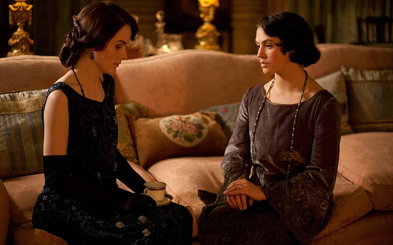 Downton Abbey Jessica Brown Findlay, Mary Crowley, Sybil Crawley, actresses, characters, Michelle Dockery, HD wallpaper