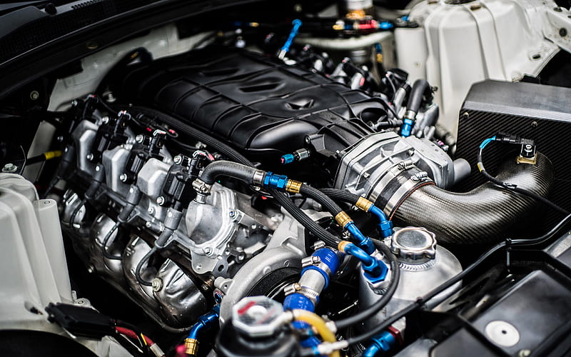 Sports car engine, engine turbines, modern engines, Chevrolet Camaro ZL1  1LE, HD wallpaper | Peakpx