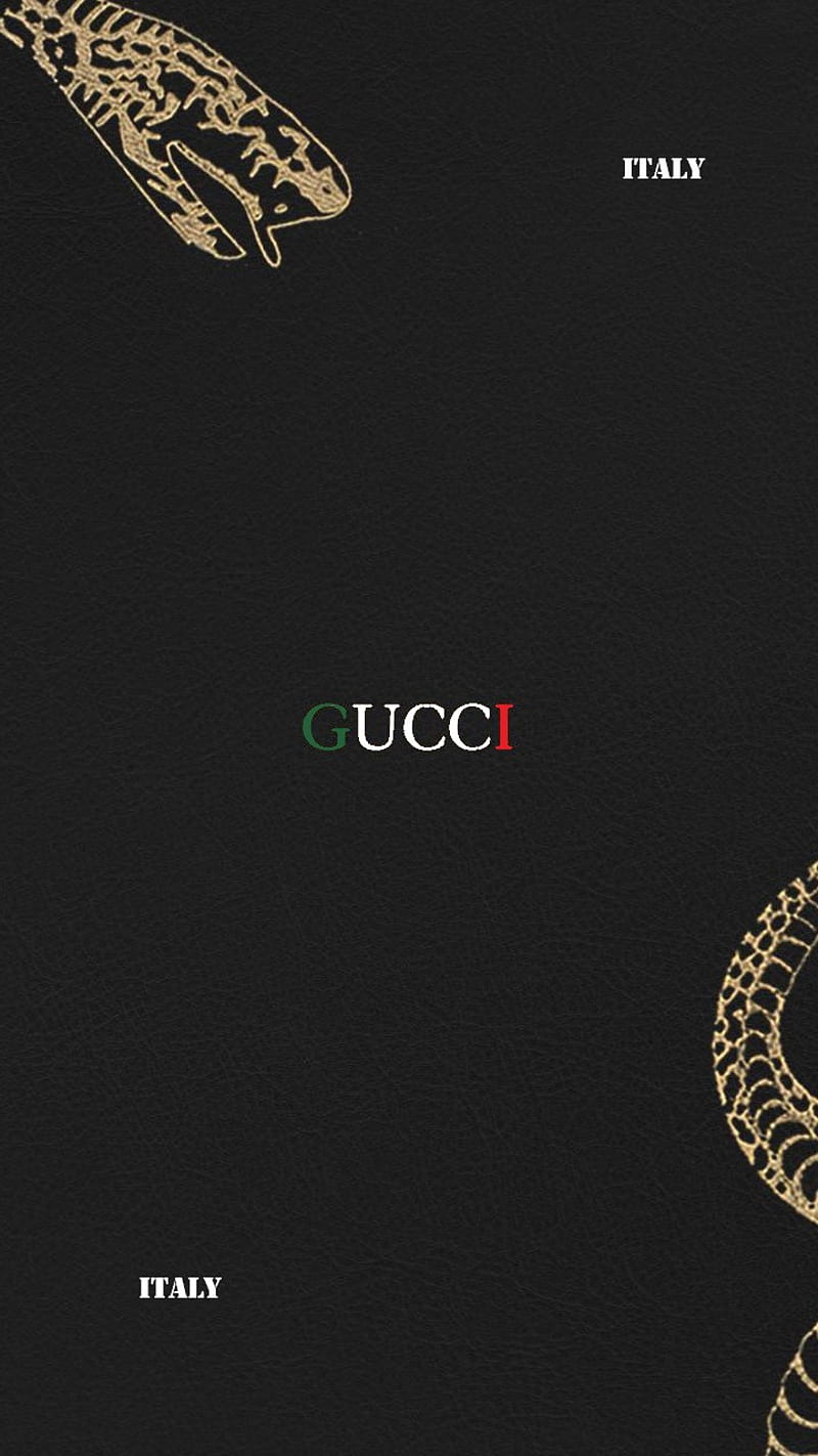 Gucci snake italy, black, black gucci, gucci, italia, italy, oro, serpenti, snake, HD phone wallpaper