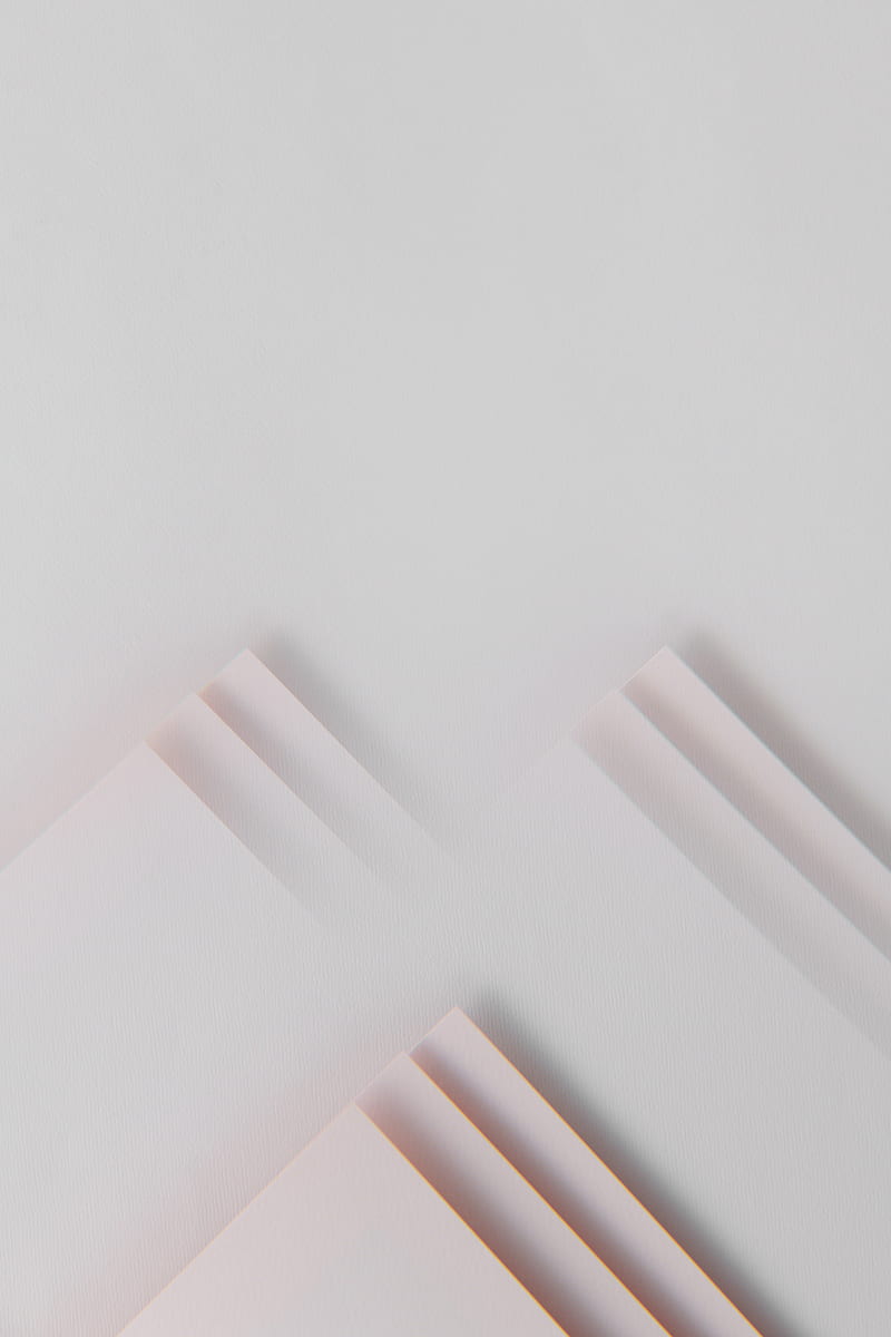 White and Orange Papers on White Surface, HD phone wallpaper