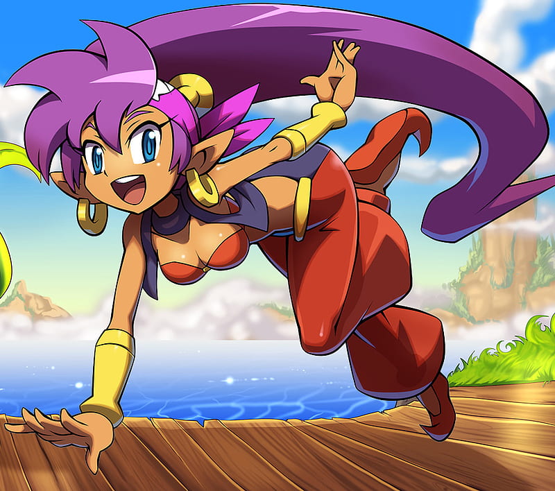 Pirate Shantae, anime, cartoon, drawn, game, HD wallpaper