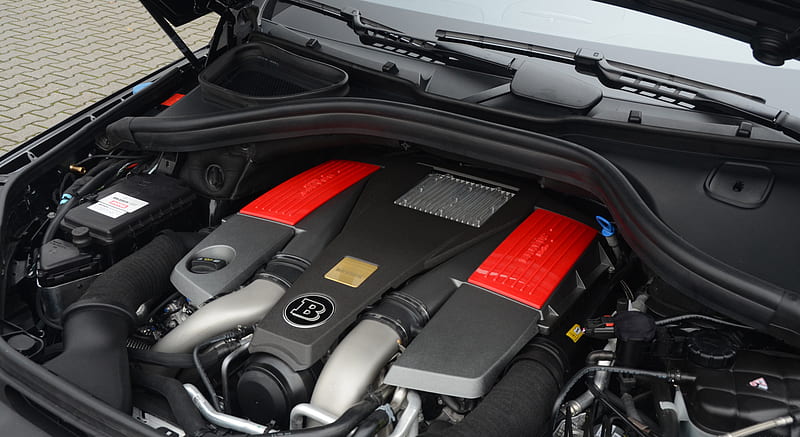 BRABUS Mercedes-Benz ML 63 AMG (2013) V8 Biturbo Engine , car, HD wallpaper