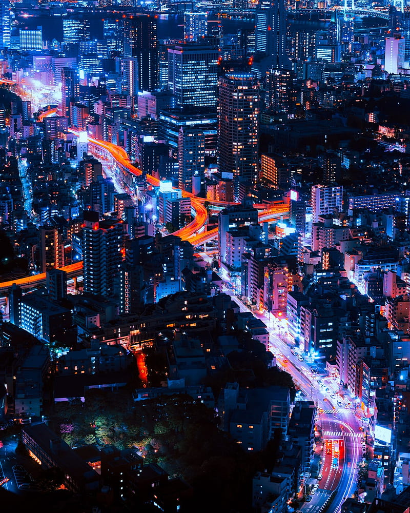 Night Life, city, new, night, rain, cities, new york, theme, neon lights, HD phone wallpaper