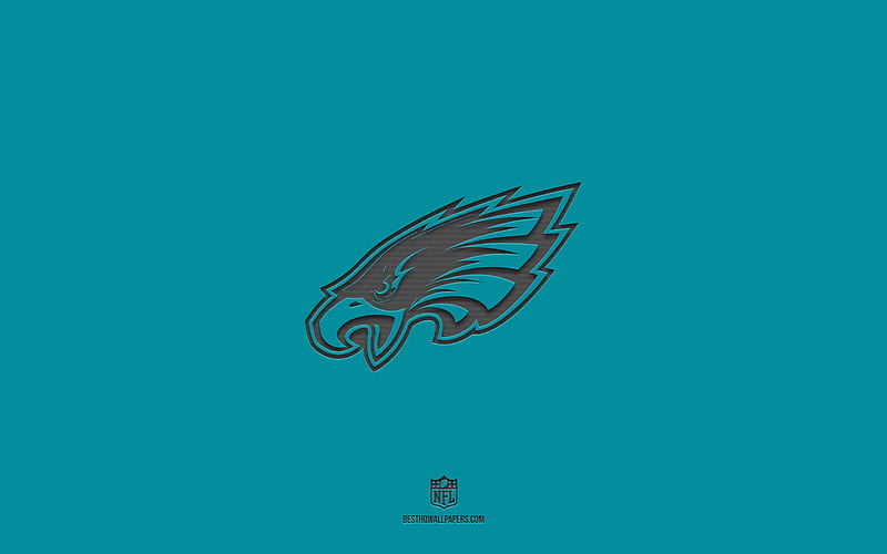 Philadelphia Eagles, blue background, American football team, Philadelphia Eagles emblem, NFL, USA, American football, Philadelphia Eagles logo, HD wallpaper