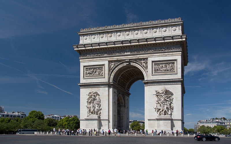 Arc de Triomphe, Paris, France, monument, Arc de Triomphe, Paris, HD wallpaper