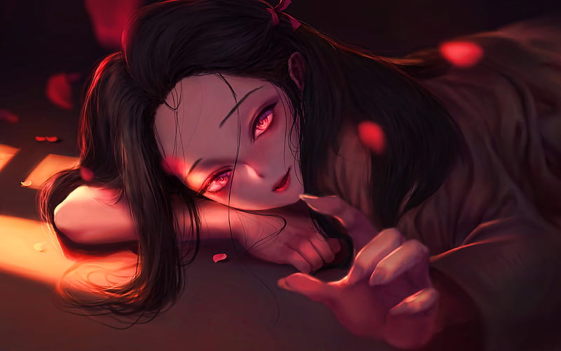 Anime Demon Slayer Kimetsu no Yaiba Nezuko Kamado 1080P wallpaper  hdwallpaper desktop  Demon art Anime demon Demon