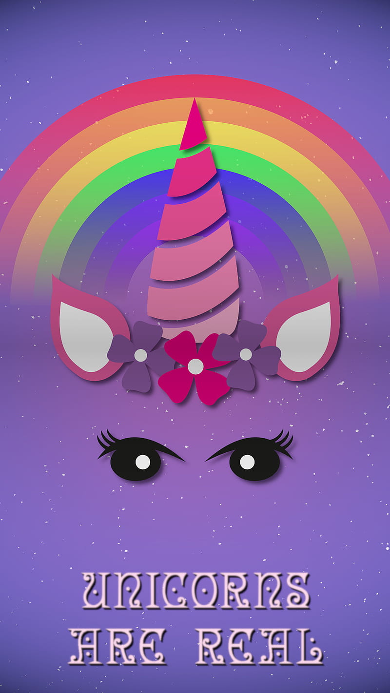 Unicorns are real, unicorn, cute, girl, love, pretty, nice, happy, pony,  rainbows, HD phone wallpaper | Peakpx