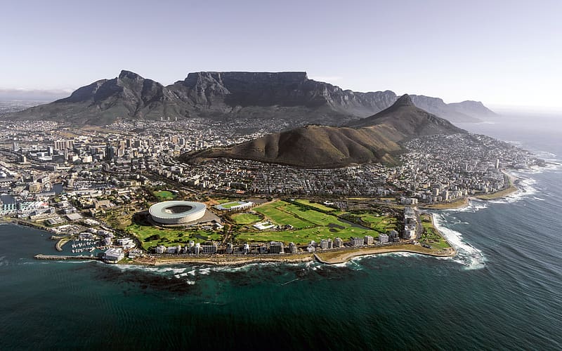 Cape Town Panorama Coast Stadium South Africa, HD wallpaper