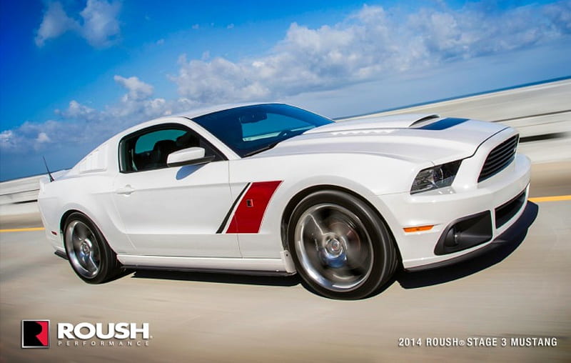 2014 Mustang offering from ROUSH Performance, White, Ford, 14, Roush, HD wallpaper
