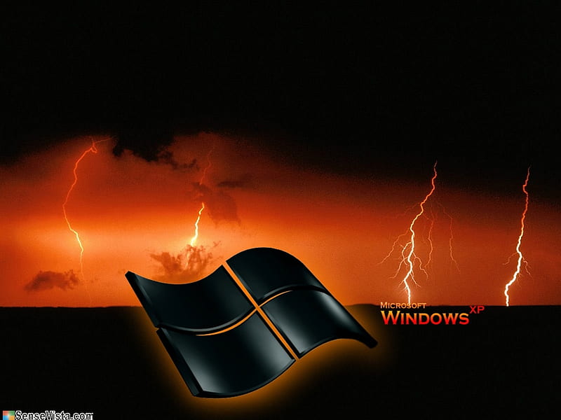 Windows XP Lightning Strikes, cool windows-xp-lightning-strikes, HD wallpaper
