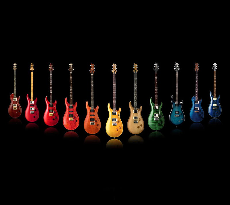 Music, colorful, colorful guitar, colors, guitar, party, HD wallpaper ...