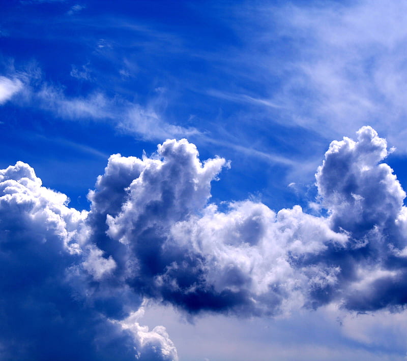 Clouds, blue, nature, sky, HD wallpaper | Peakpx