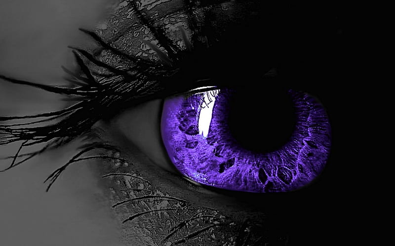 black people with purple eyes