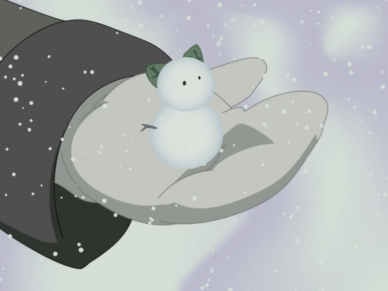 Mini Snow Cat SnowMan, mini, snow, hand, palm, Small, snowman, cat, HD wallpaper