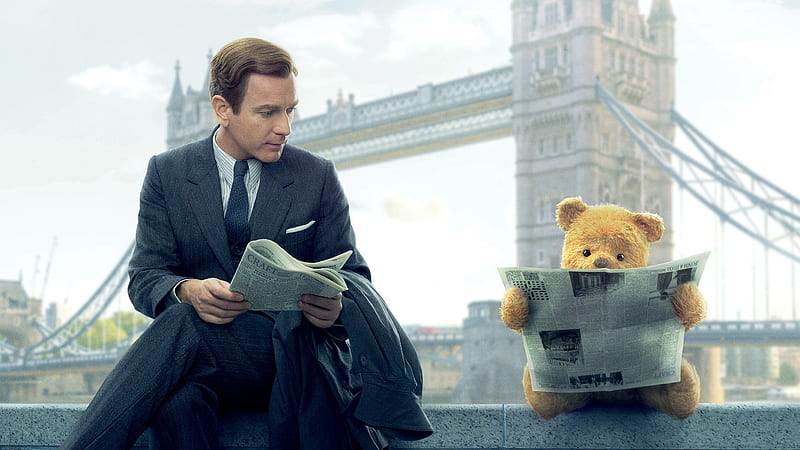 Christopher Robin 2018 Movie Poster, winnie-the-pooh, christopher-robin, 2018-movies, movies, disney, poster, HD wallpaper